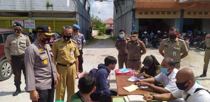 Polda Riau Gelar Operasi Yustisi Penegakan Disiplin Protokol Kesehatan